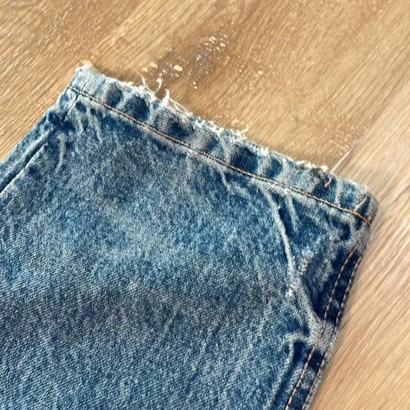 Zara straight leg distressed jeans size 12 - Picture 4 of 6